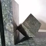 Greenhouse books in black marble