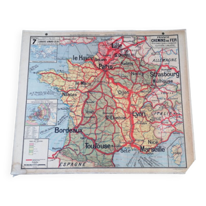 Ancienne carte France - fer