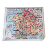 Old map France Chemins de fer Lablache.