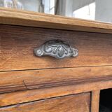 Drapery oak counter 1900