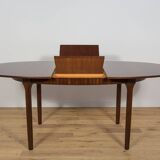 Mid-Century Oval Extendable Teak Dining Table from McIntosh, 1960s