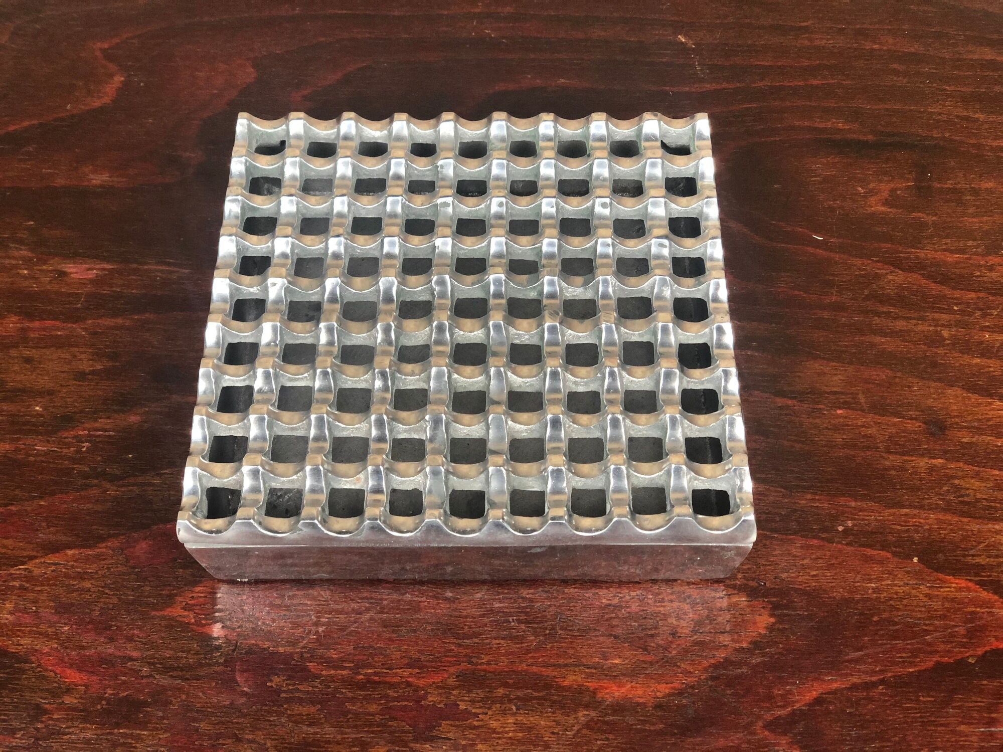 Aluminium cast iron ashtray Scandinavian design 60'S