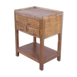 Old Burmese teak bedside furniture