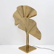 Lampe de table italienne en laiton “Ginkgo” de style Barbi