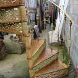 Spiral staircase in cast iron XXth