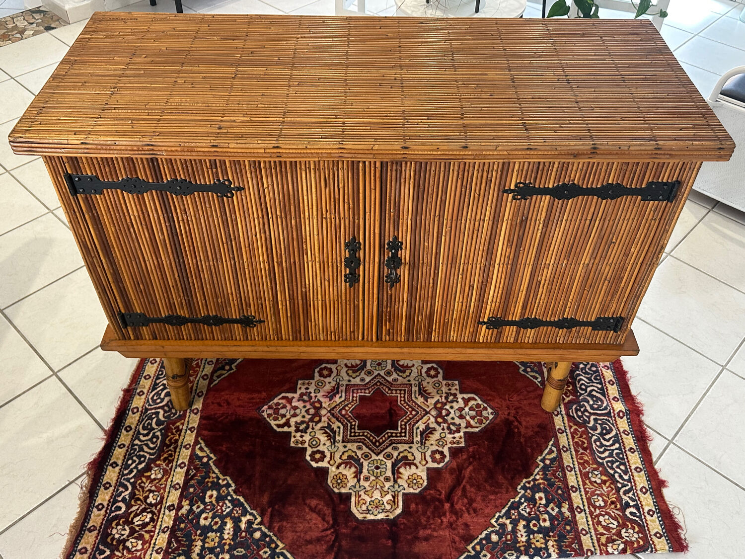 Enfilade Rattan by Adrien Audoux & Frida Minet 1960