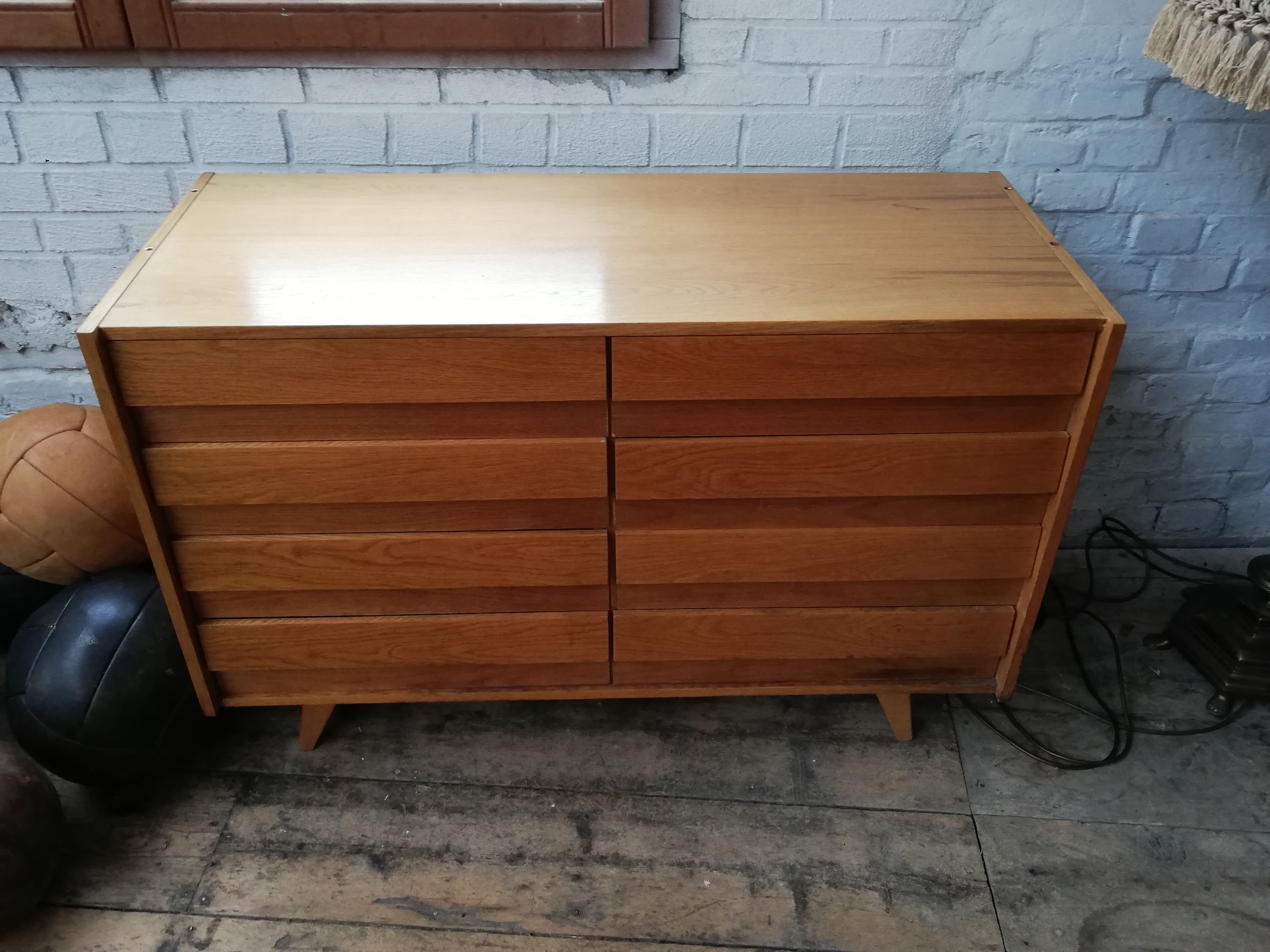 Commode, Tchèque vintage, Jiroutek, U453, 1960 style art déco