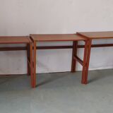 Solid teak pull out tables