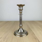 Silver metal candlestick