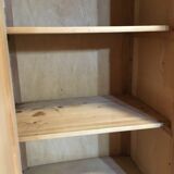 Raw wood hotel cabinet