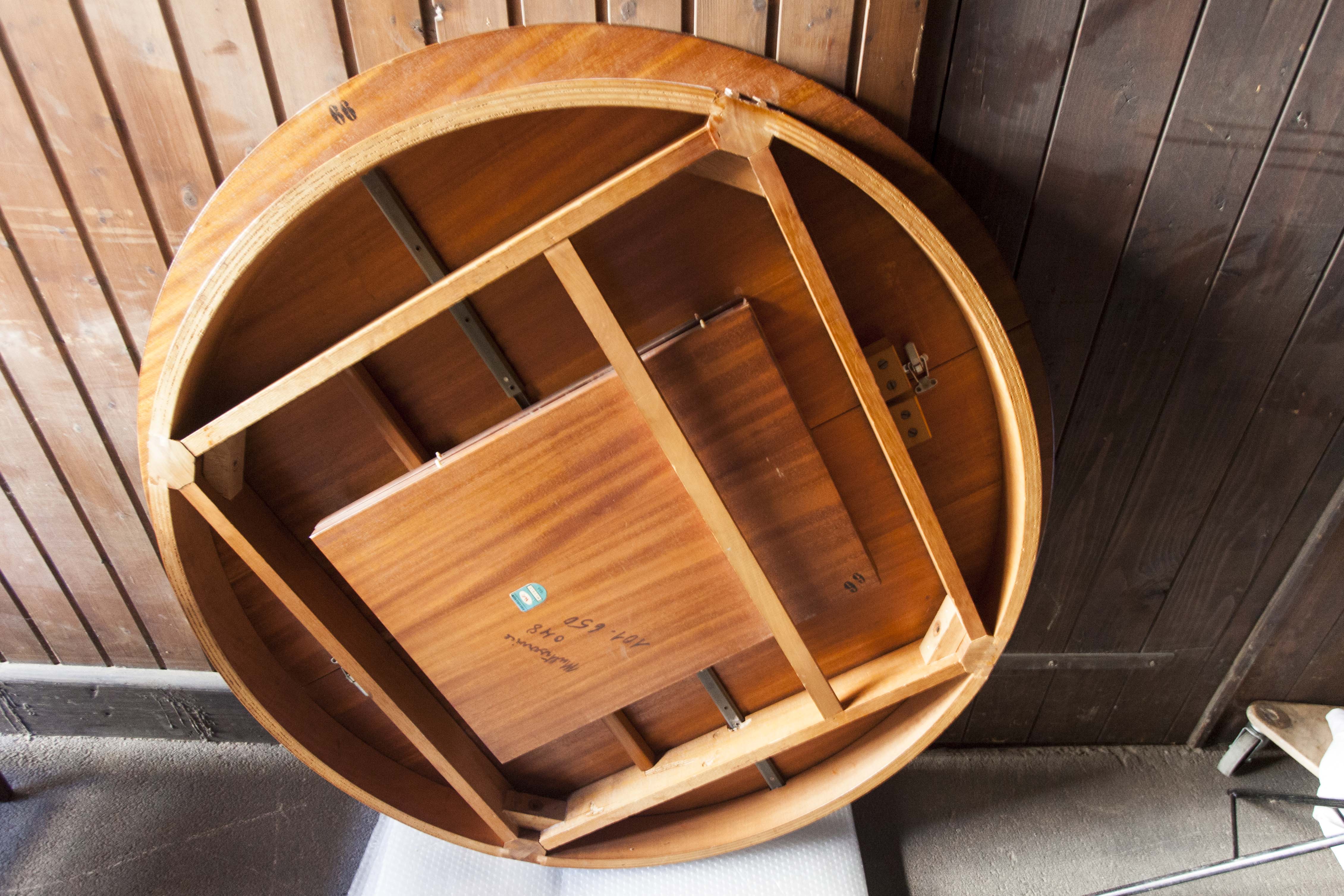 Table transformable en palissandre de rio 118cm