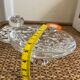 Superb pair of crystal candlesticks model "Organdi" by Crystal d'Ar.