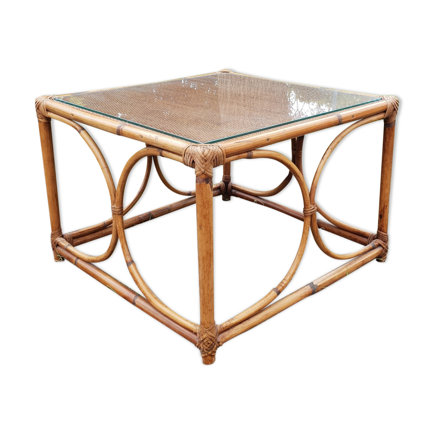 Bamboo coffee table 1970