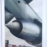 Original lithograph by Peter Klasen, Aerodrome, 1978