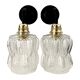 Pair of vintage bubbled glass wall lights