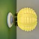 Vintage Art Deco globe wall light in pale green opaline.