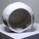Large cache pot owl head vintage Italian white earthenware
