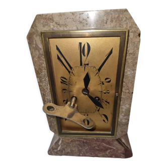 Art Deco clock in marble, early twentieth century