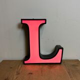 Vintage illuminated letter l , 1970s