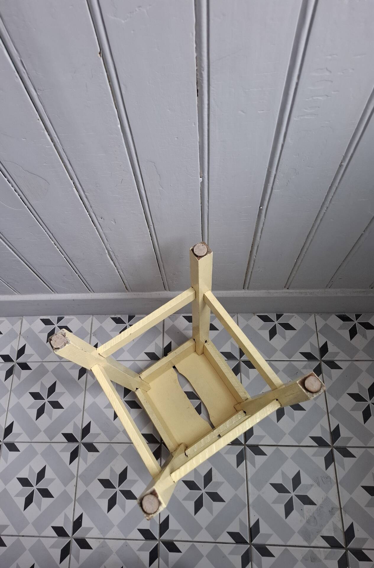 Yellow butter stool