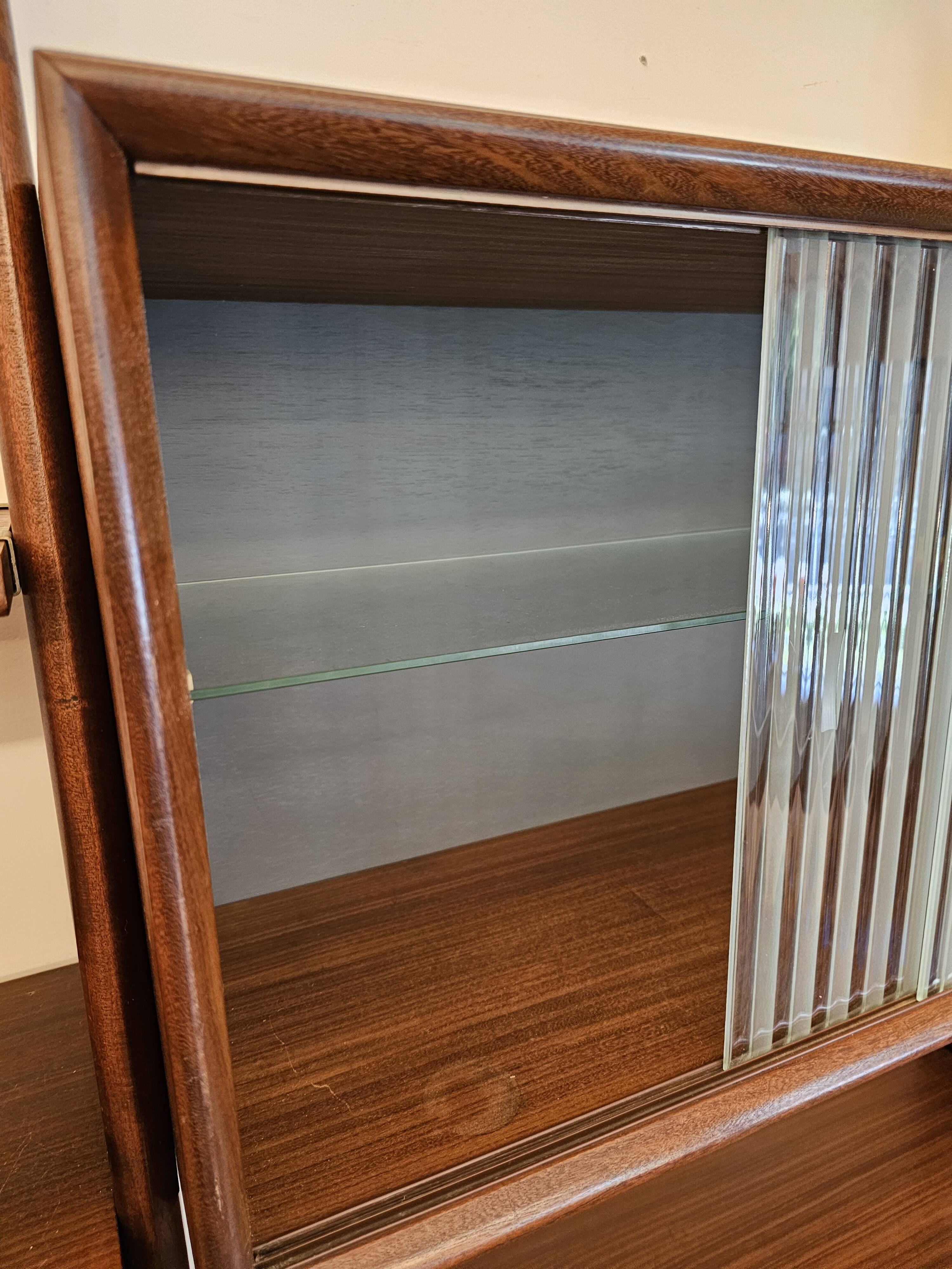 Wall unit wall cabinet teak vintage Dutch Design