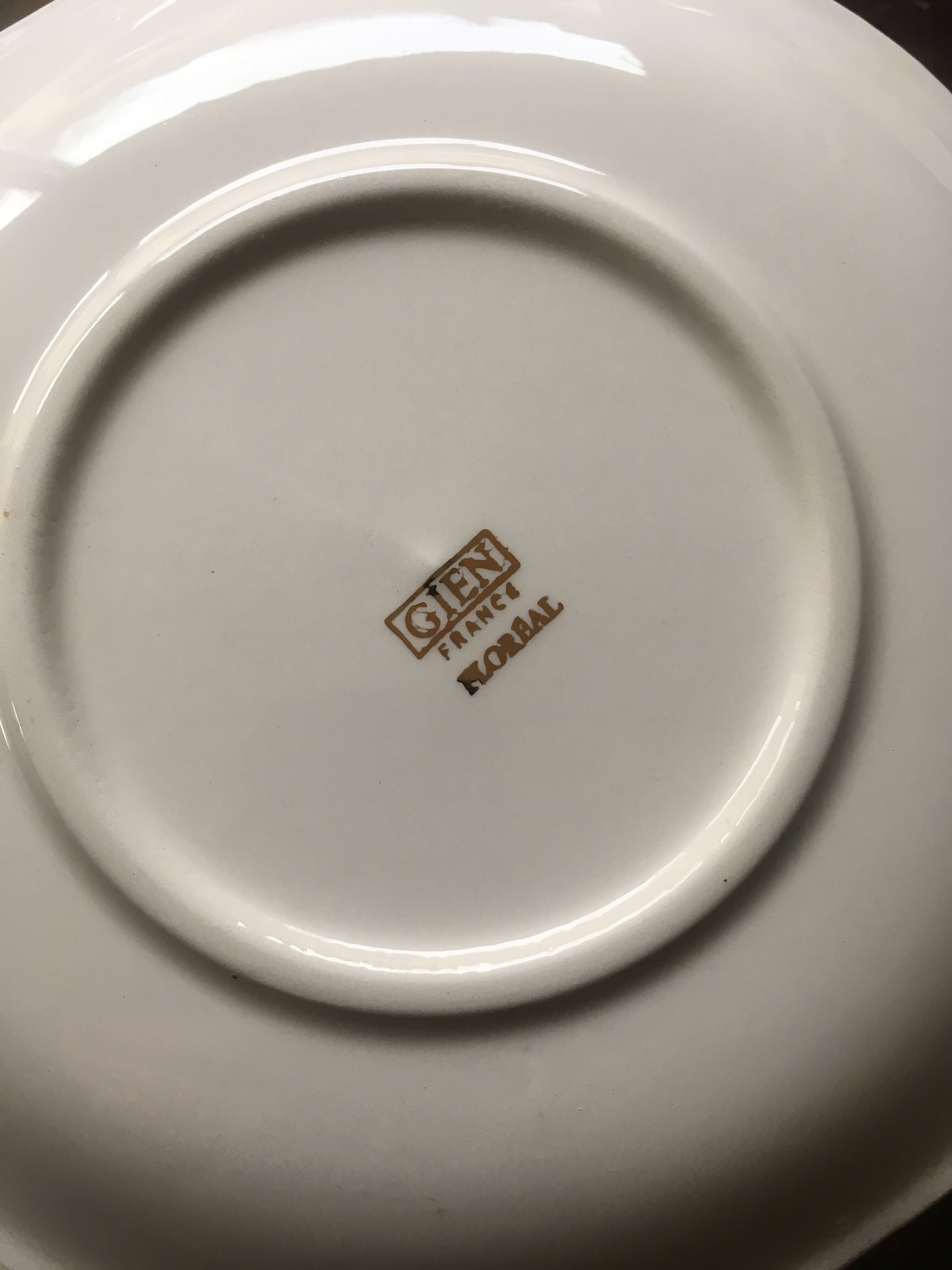 Flat and dessert plate Gien Floréal