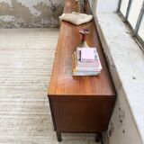 Enfilade teck XL années 60 constructiviste