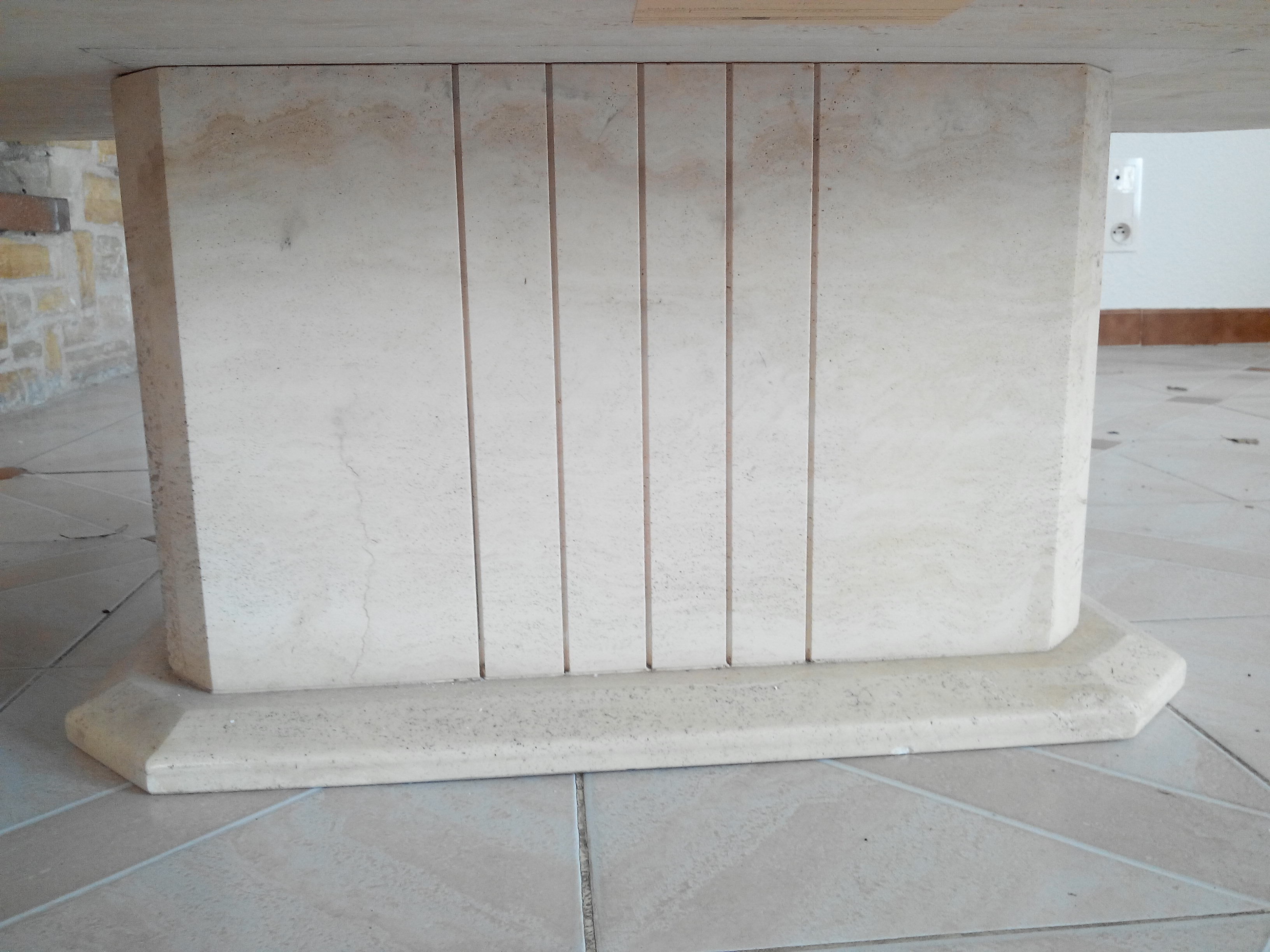 Coffee table travertine