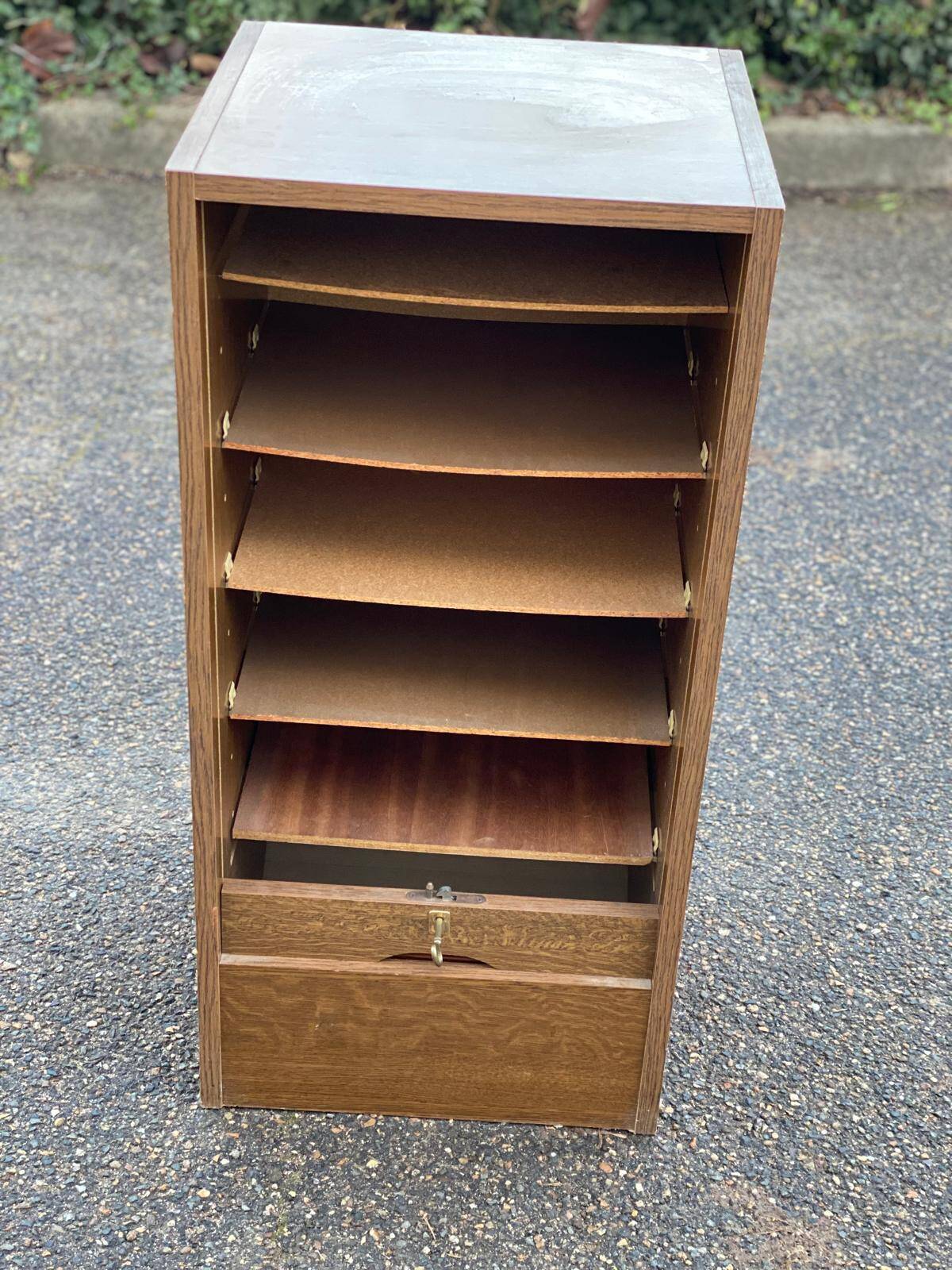 90cm wooden curtain or sliding shutter cabinet