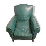 Fauteuil club année 50 vert