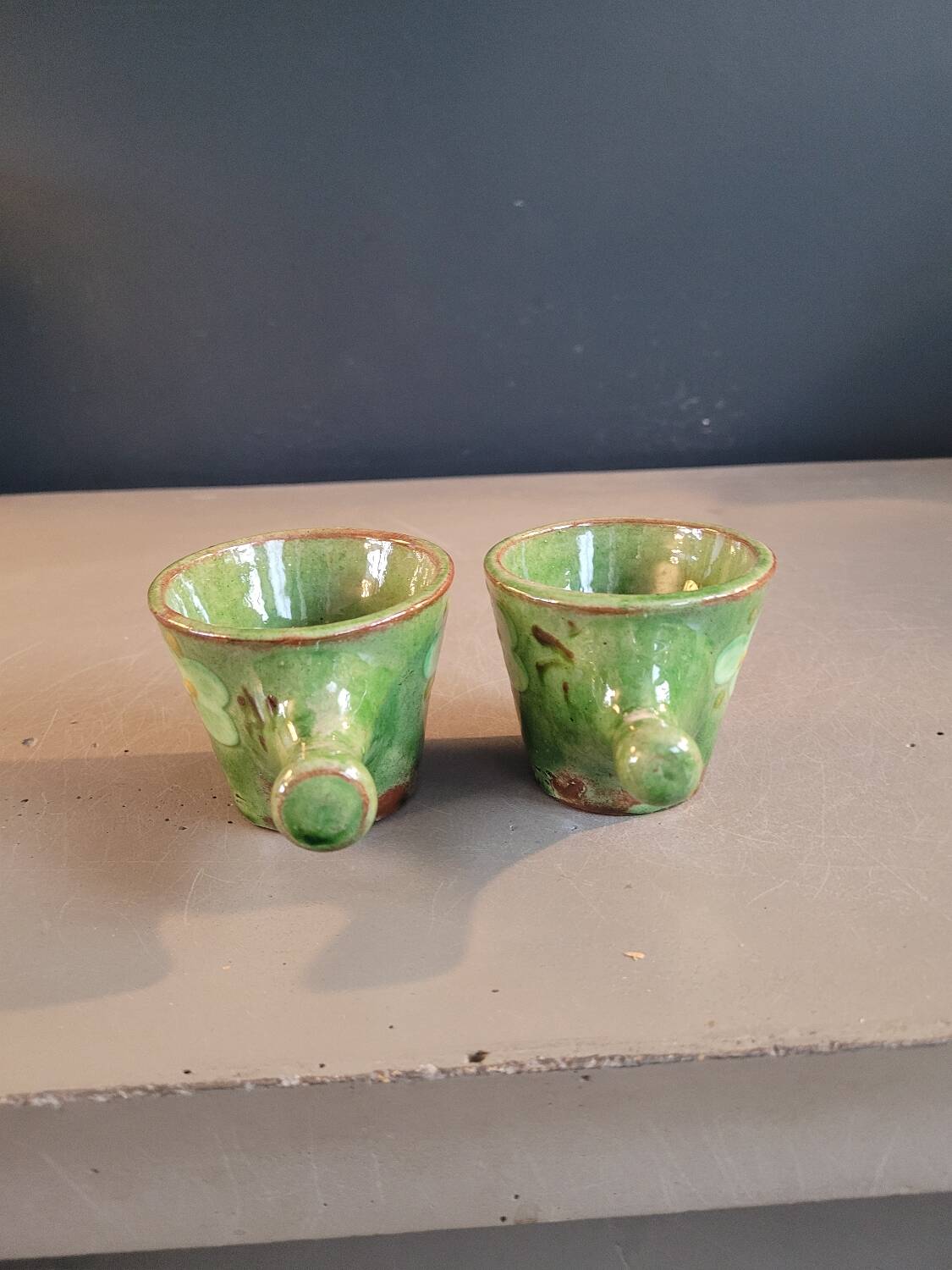 Pair of ceramic coffee cups