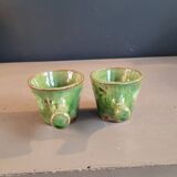 Pair of ceramic coffee cups
