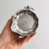 Small shiny stainless steel ice bucket