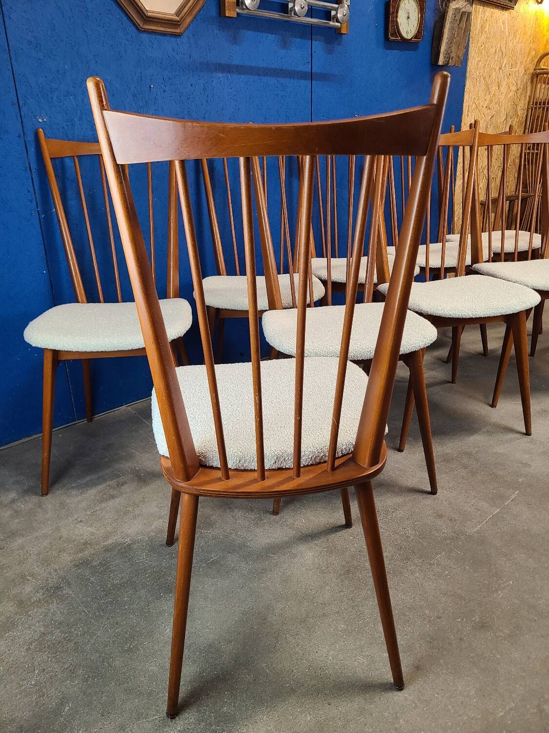Chaises années 60 scandinave rénovées