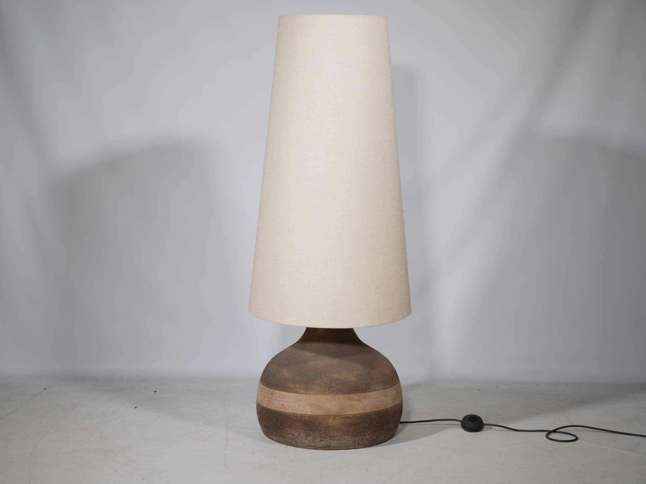Scandi Design Floor Lamp Studio Ceramic Floor Light 1970s Vintage