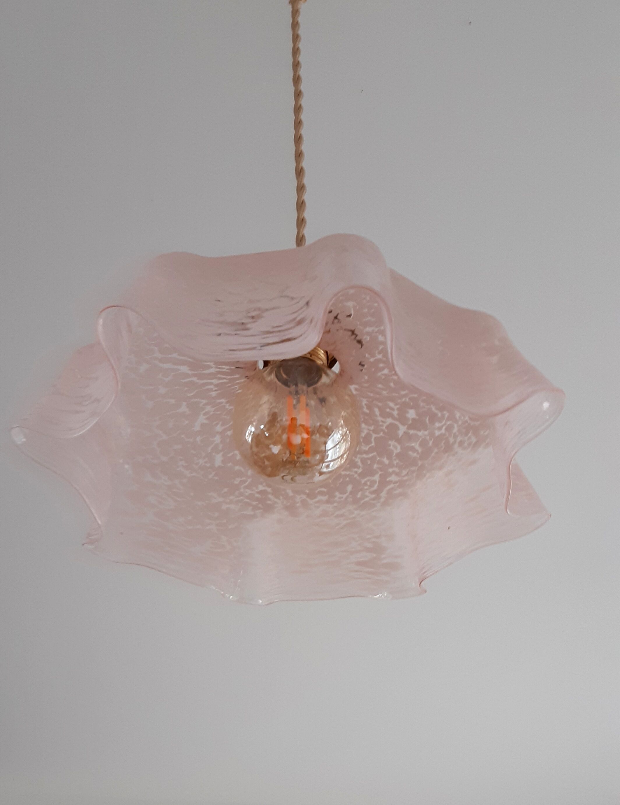 Clichy vintage glass suspension