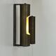 Pair of vintage modernist wall lights, solid brass, Sweden 1940s