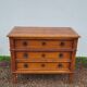 Louis xvi style chest of drawers in cherry wood 3 drawers