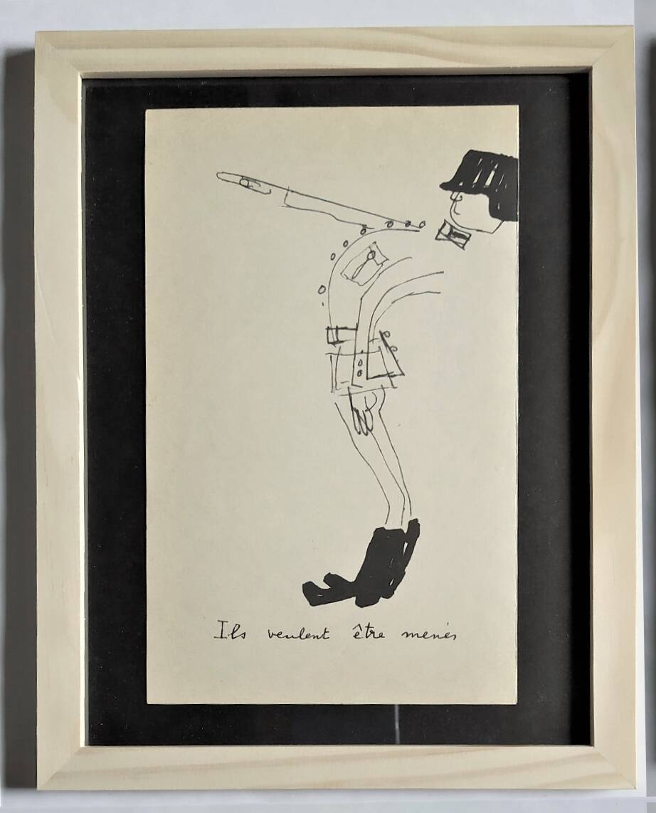Illustration daninos de 1962 " les allemands "