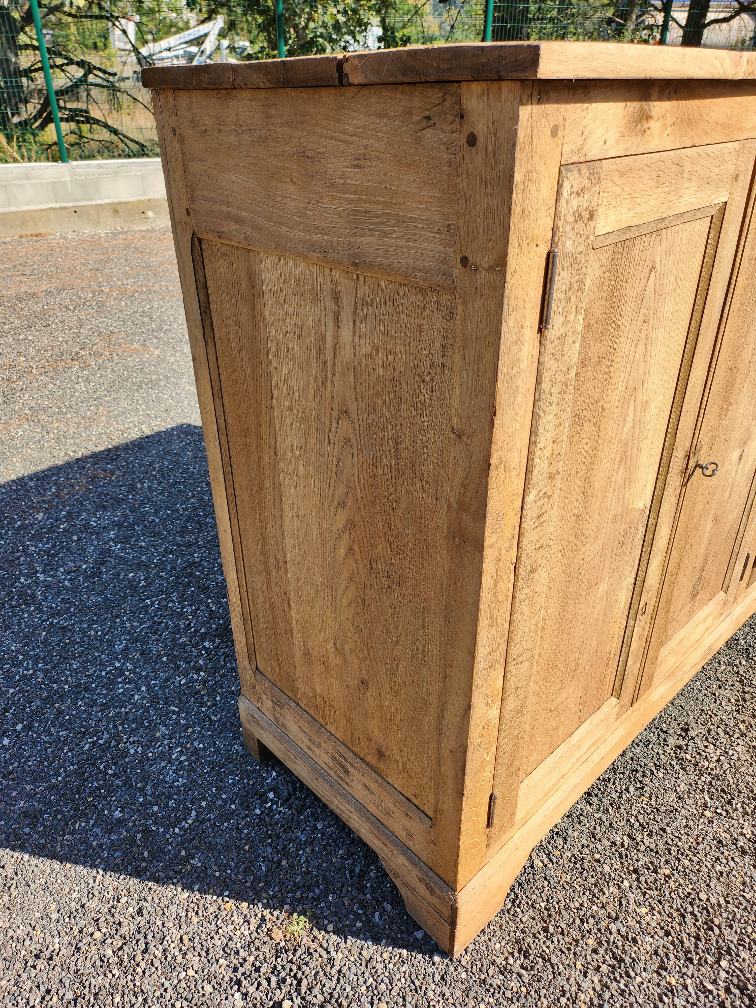 Old oak sideboard natural raw wood trade furniture