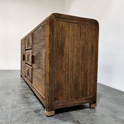 Vintage rattan and bamboo sideboard, 1970