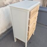 Grey & wood rag picker 5 drawers
