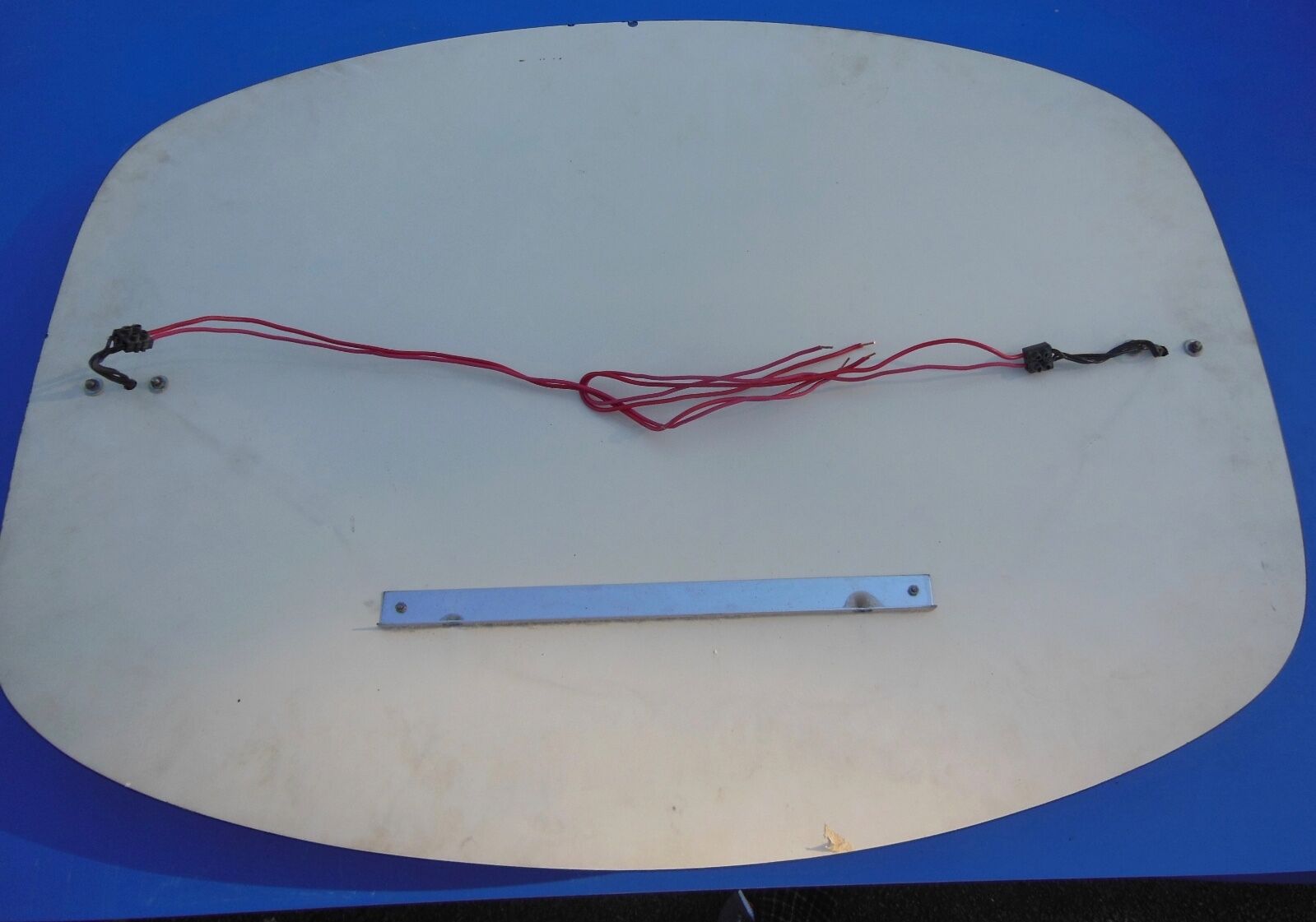 Mirror Fontana Arte with wall lamps