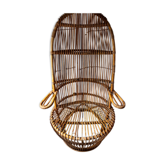 Vintage armchair Monodesi rattan 1950