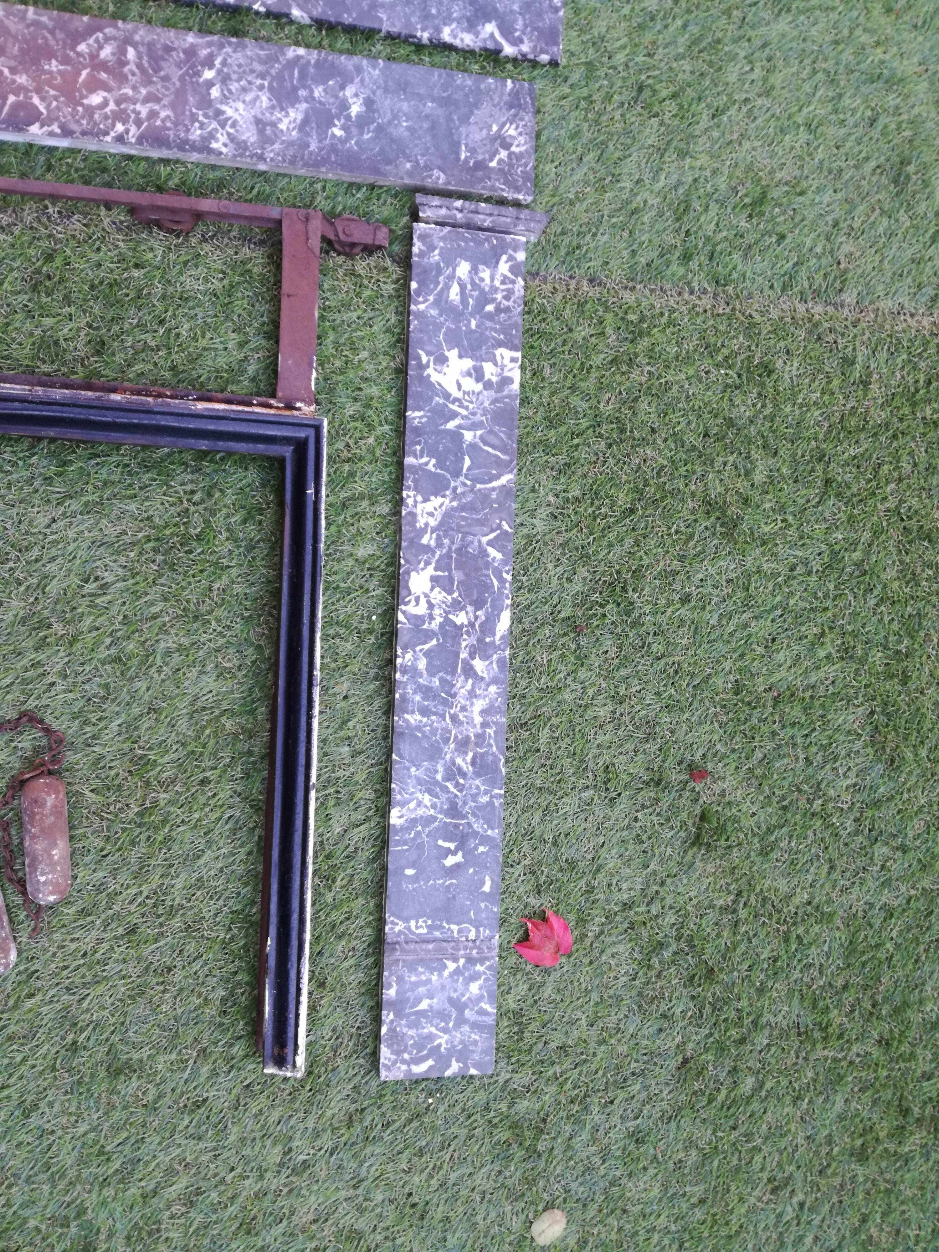 Marble fireplace late nineteenth century