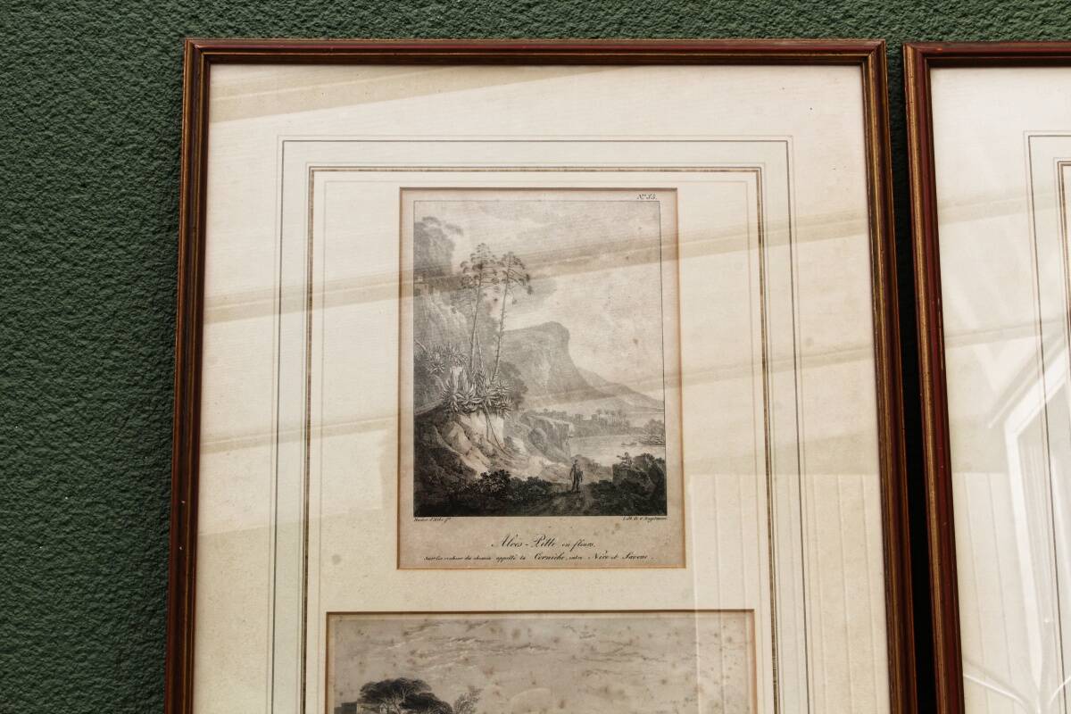 Paire de lithographies encadrées, par G. Engelmann, début 19ème.