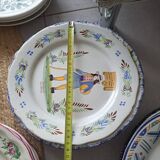Set of 6 vintage mismatched plates