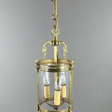 Louis XVI style lantern in bronze and glass, 20th century