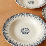 Three soup plates in Terre de fer, Sarreguemines, Algiers