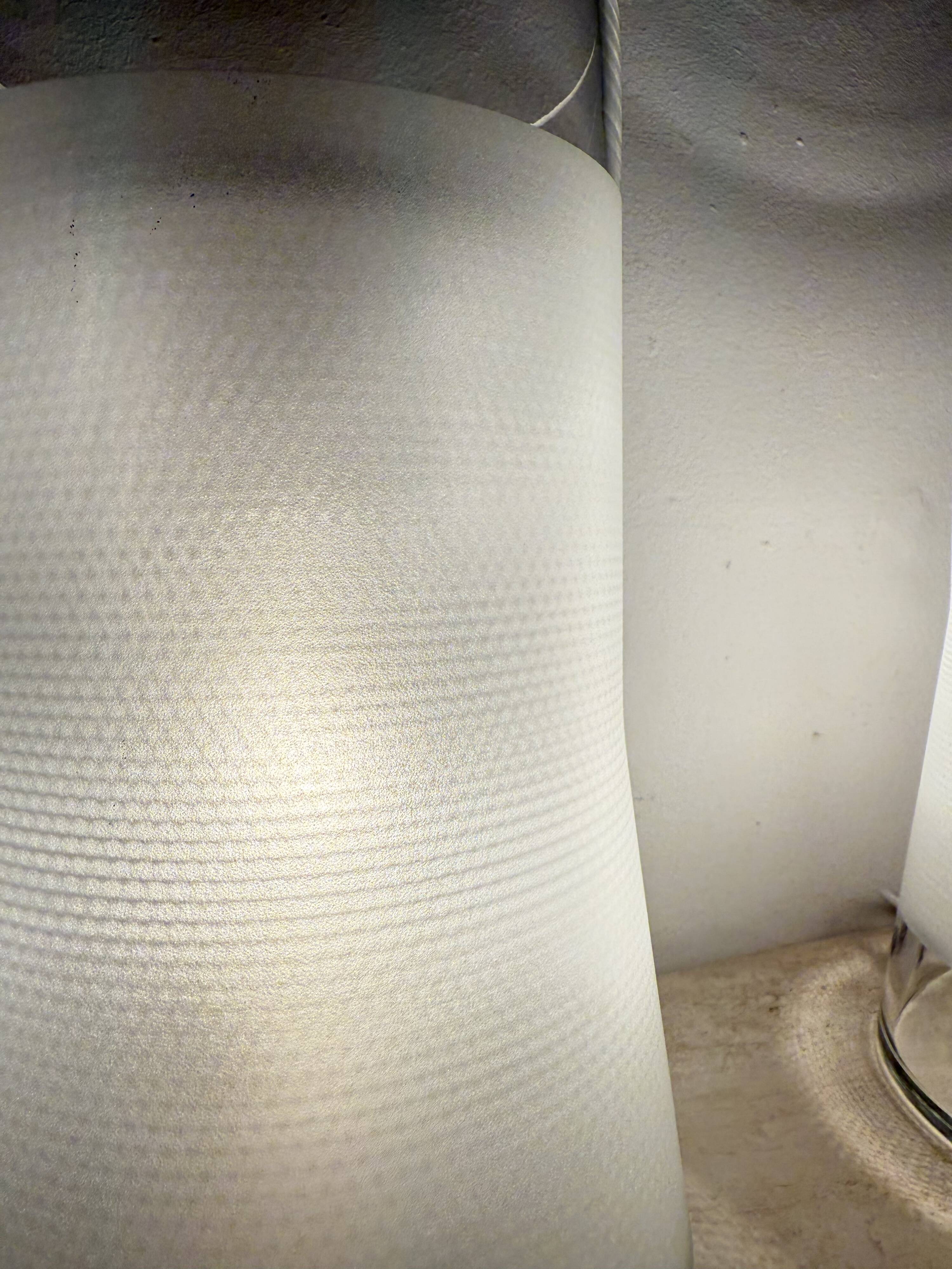 Vintage IKEA 80s table lamp B9919 – hand made frosted glass with diffuser